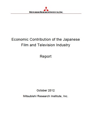  Economic Contribution of the Japanese Film and Television Industry 2012 - Japan