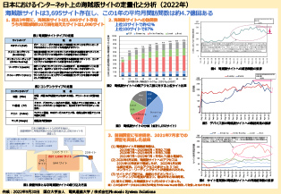日本におけるインターネット上の海賊版サイトの定量化と分析（2022年）